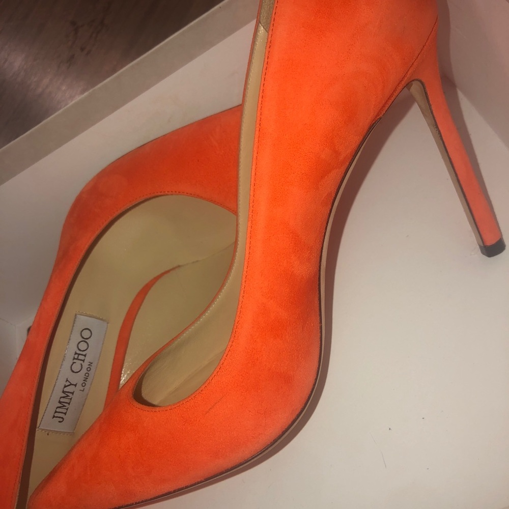 Sunburst orange jimmy choo pumps